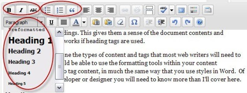 Cms Header Format Info and relationships - accessibility for web writers - 4 Syllables